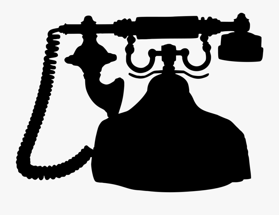 Telephone Clip Art - Phone Silhouette Clip Art, Transparent Clipart