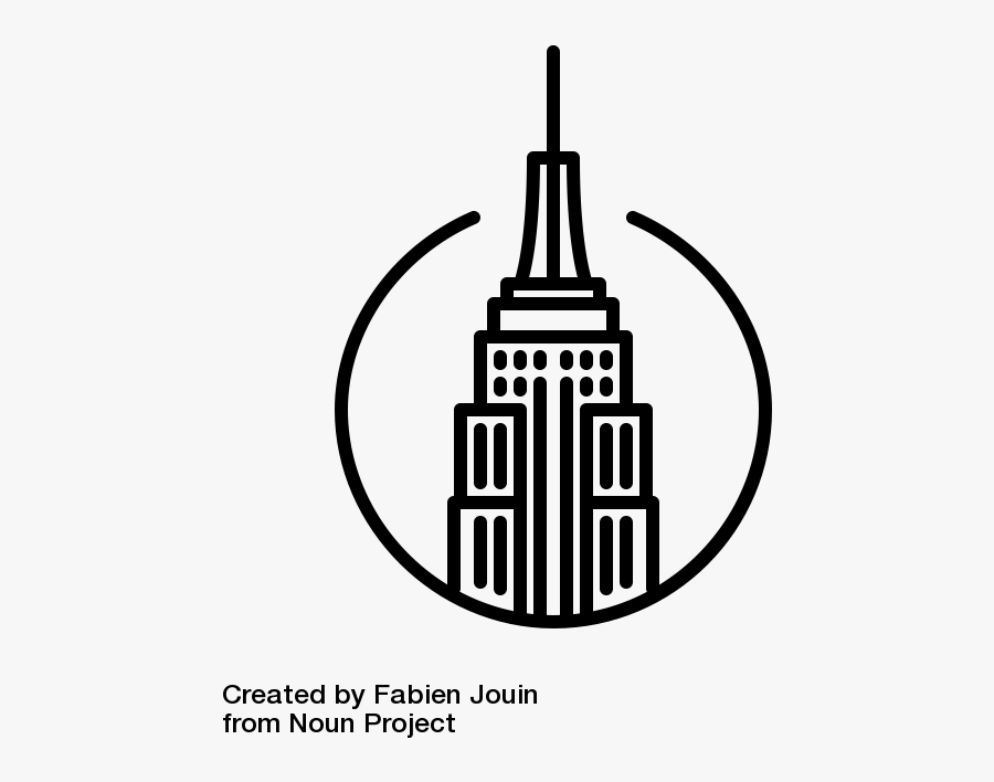 Arts Of New York City - Icon The Empire State Building Clipart, Transparent Clipart