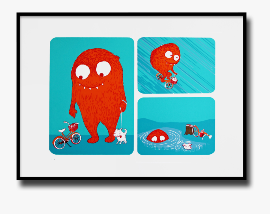 Monster Bike-bomb - Cartoon, Transparent Clipart