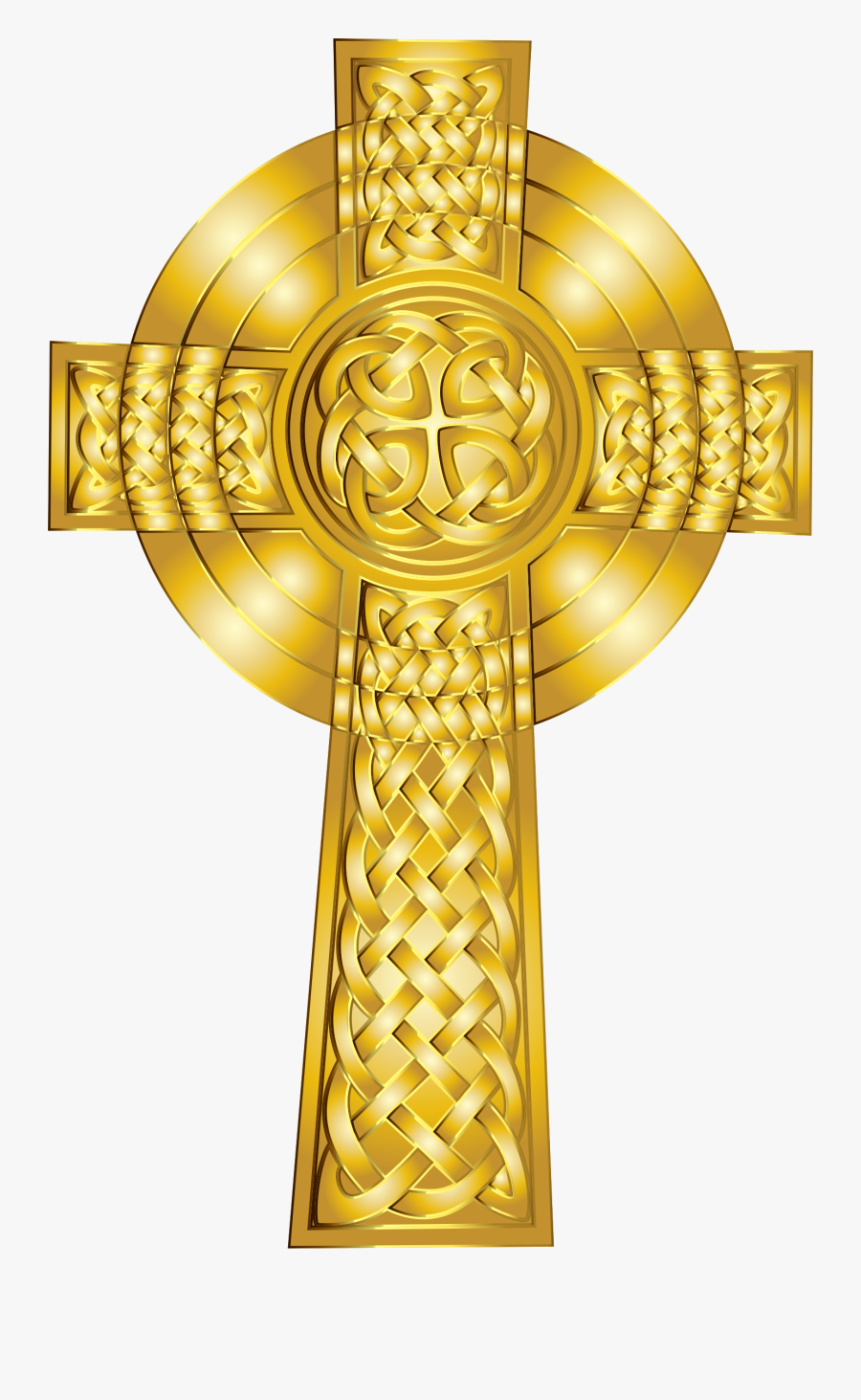 Transparent Catholic Clipart - Gold Celtic Cross Clipart, Transparent Clipart