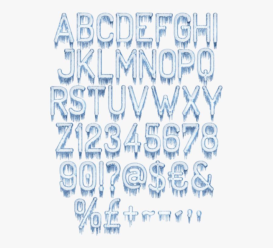Buy Ice Melt V2 Font To Welcome Spring Design Awakening - Melting Letters Font, Transparent Clipart