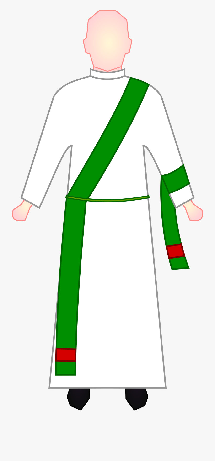 Fileroman Rite Mass Stole And Maniple - Roman Catholic Deacon Clipart, Transparent Clipart