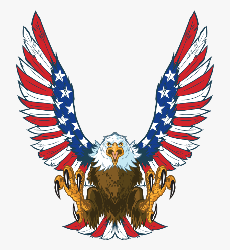 American Bald Eagle Clipart , Png Download - Patriotic Eagle, Transparent Clipart