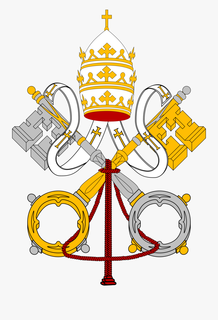 The Chatechism Of The Catholic Church St - Coats Of Arms Of The Holy See, Transparent Clipart