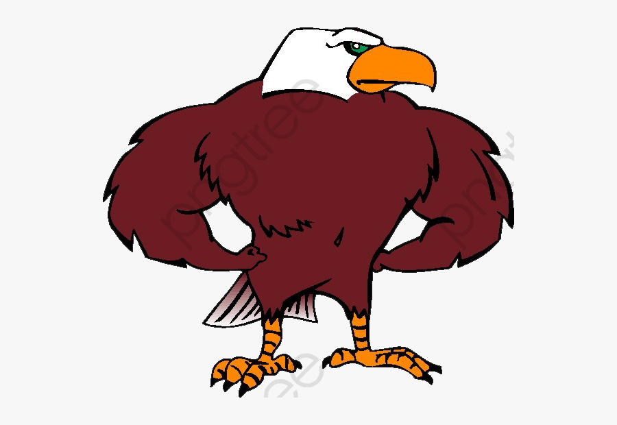Strong Eagle - Frank Macias Elementary Logo, Transparent Clipart