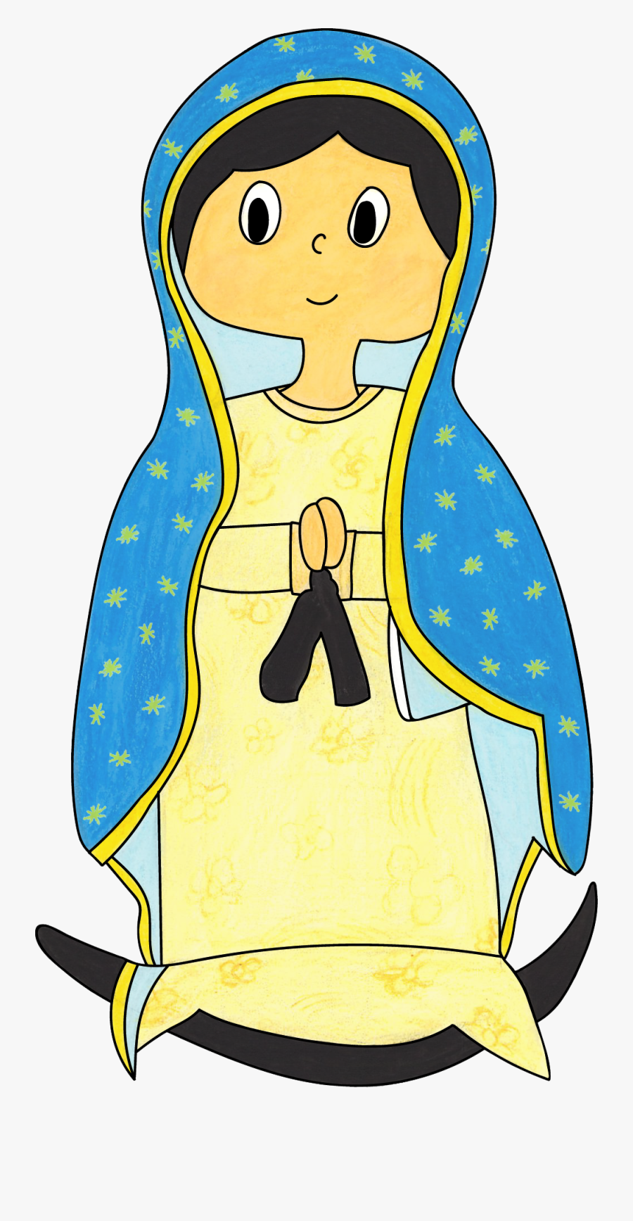 Clip Art Our Lady Of Guadalupe Clipart - Clipart Our Lady, Transparent Clipart