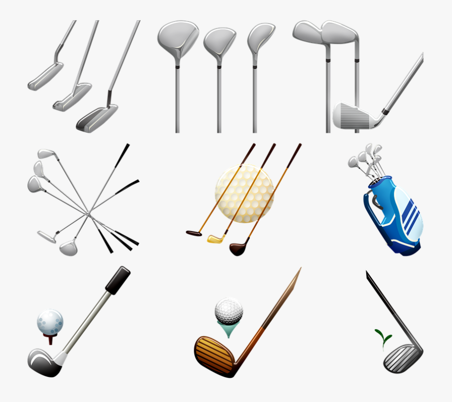Golf, Clubs, Ball, Irons, Wood Club, Golfer, Sport - ゴルフ クラブ イラスト Ai, Transparent Clipart