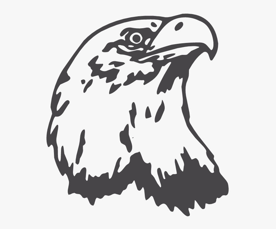 Eagle Head Clipart Black And White, Transparent Clipart