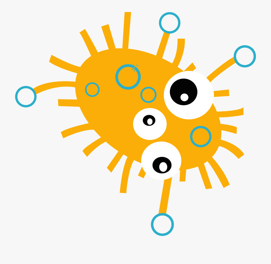 Germs Clipart Microorganism - Illustration, Transparent Clipart