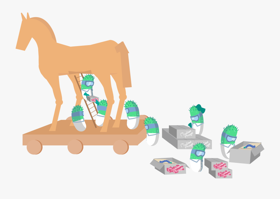 1 - Trojan Horse Microbes, Transparent Clipart