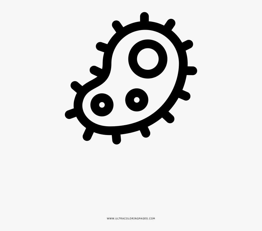 Bacteria Coloring Page - Transmission Fluid Temperature Light, Transparent Clipart