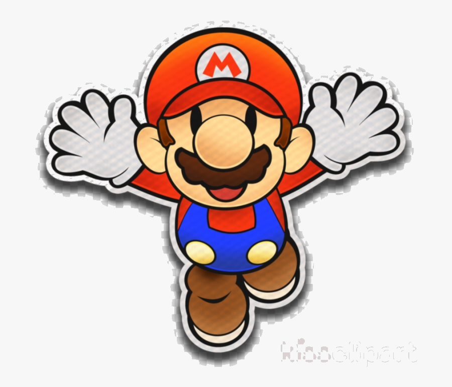 Mario Paper Color Splash Clipart Transparent Png - Paper Mario Color Splash Style, Transparent Clipart