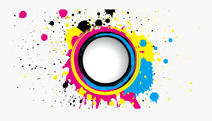 Colorful Splash Png - Cmyk Splash Png, Transparent Clipart