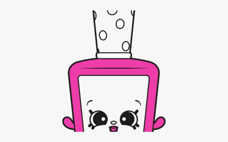 Shopkins Nail Polish Clipart Shopkin Patti Free Transparent - Cartoon, Transparent Clipart