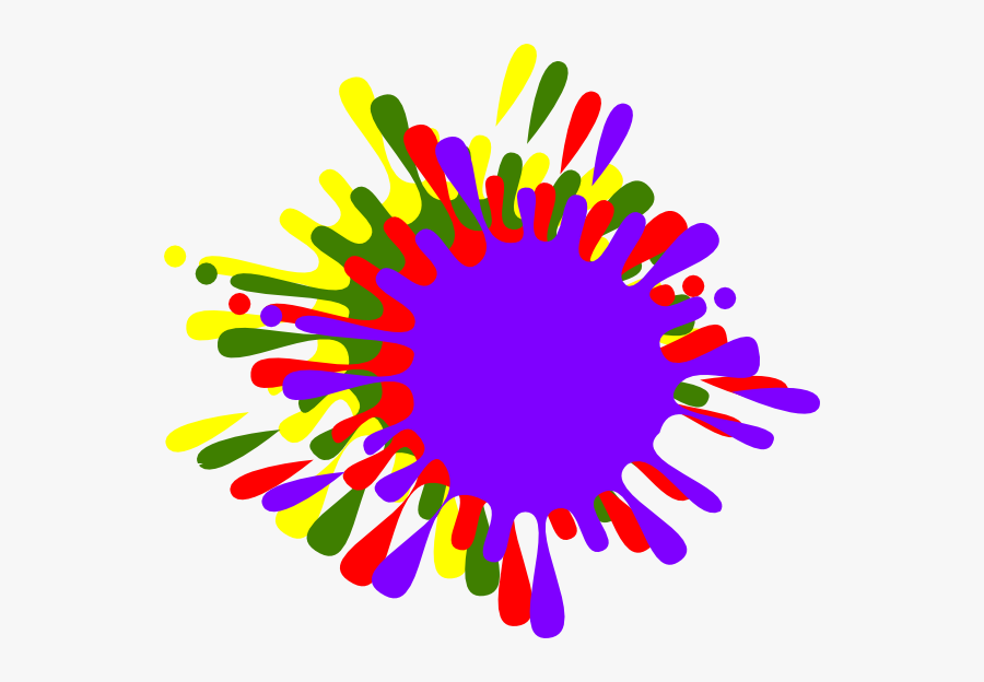 Orange Paint Splatter, Transparent Clipart