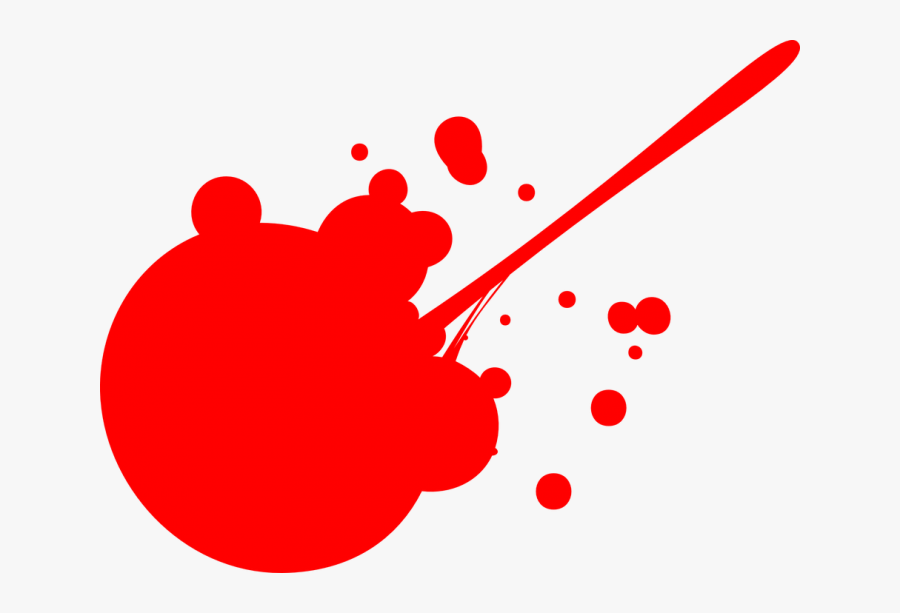 Red Colour Splash Png - Paint Splat Transparent Background, Transparent Clipart