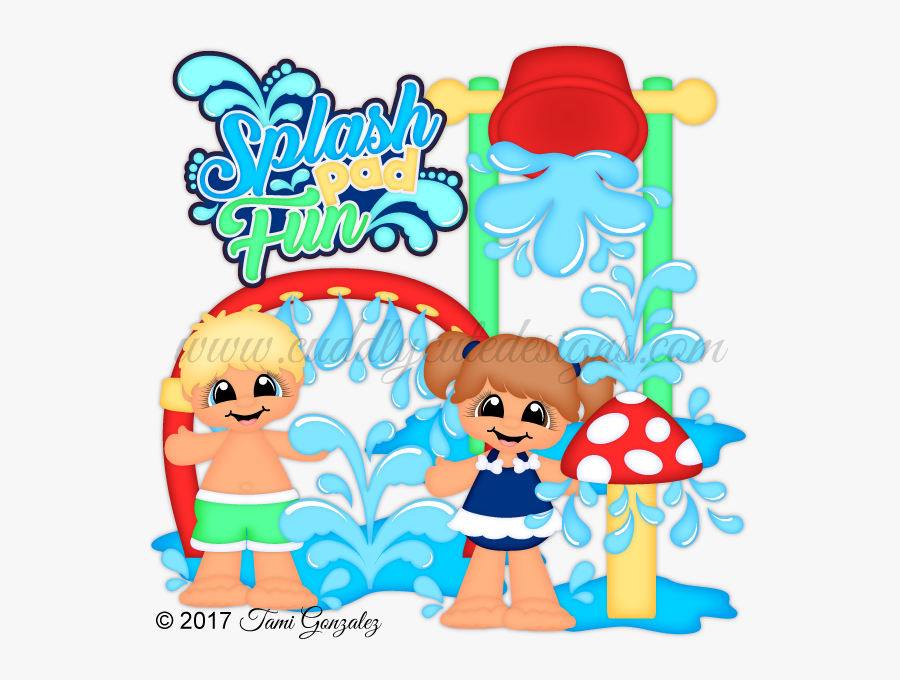 Splash Pad Clip Art - Splash Park Art Clip, Transparent Clipart