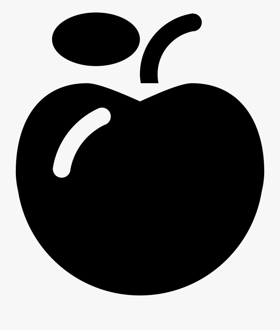 Black,fruit,clip Art,apple,plant,black And - Fruit, Transparent Clipart