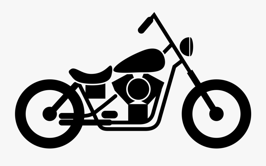 Icon Harley Motorcycle - Harley Davidson Bike Icon, Transparent Clipart