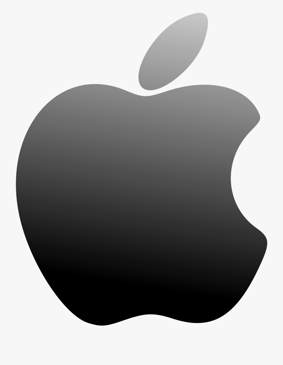 Apple Logo Png Black White - Black Apple Logo Transparent Background, Transparent Clipart