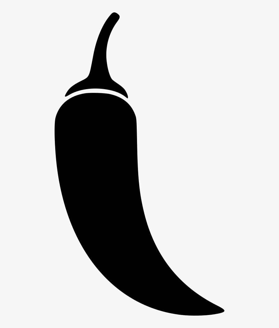 Clip Art Chili Silhouette - Free Chili Icon, Transparent Clipart