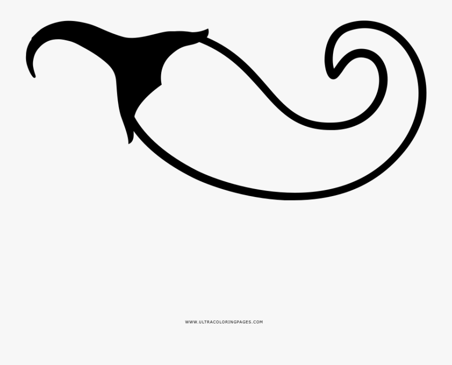 Chili Pepper Coloring Page - Desenhos De Pimentas Para Colorir, Transparent Clipart