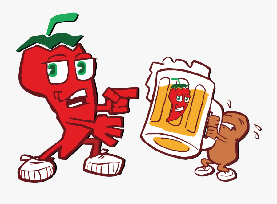 Burnie Points To Beer - Cartoon, Transparent Clipart