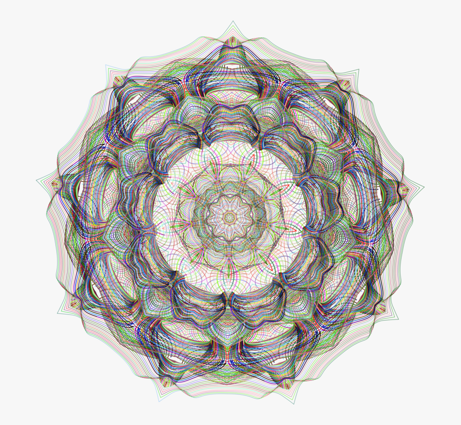 Symmetry Kaleidoscope Mandala Circle Vector Magic - Circle, Transparent Clipart
