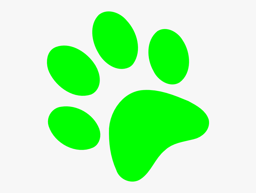 Dog Paw Logo Green, Transparent Clipart