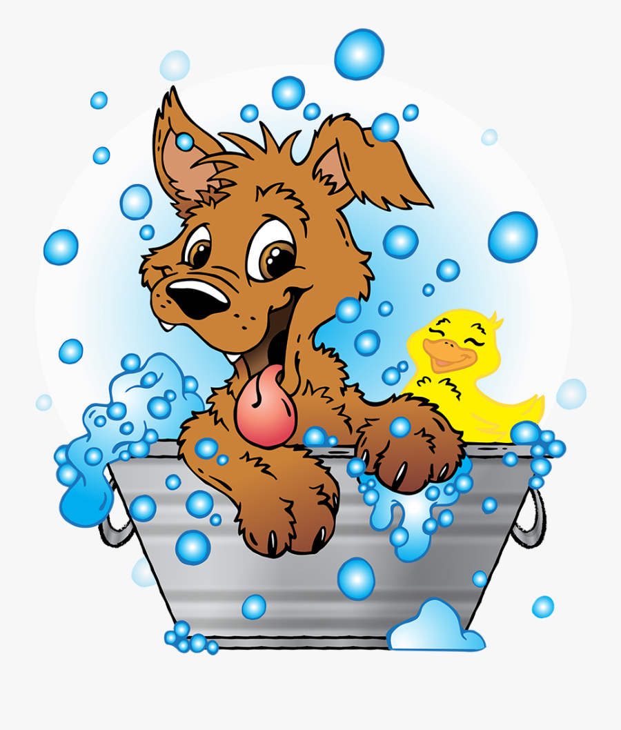 Dog Illustration - Cartoon Dog Grooming, Transparent Clipart