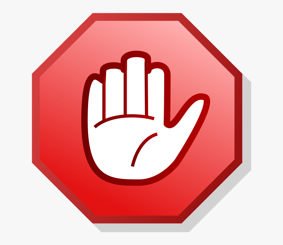 Stop Sign Template Cliparts Co - Stop Hand, Transparent Clipart