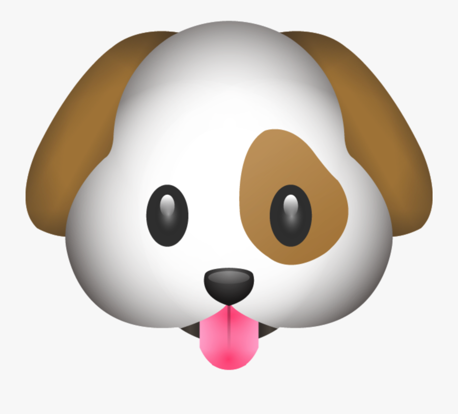Dog Emoji, Transparent Clipart