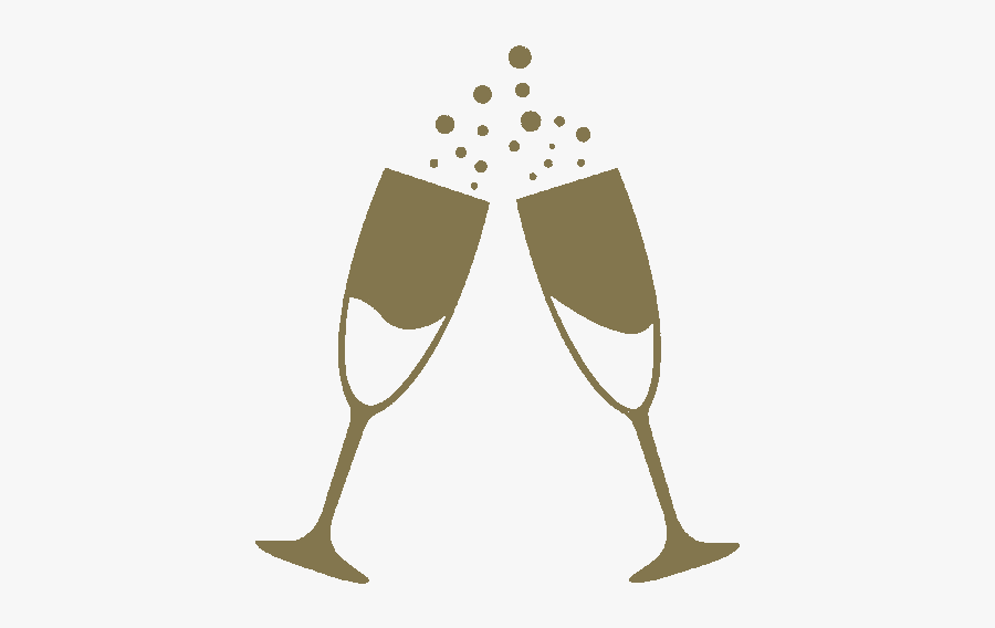 Silhouette Champagne Glass Clipart, Transparent Clipart