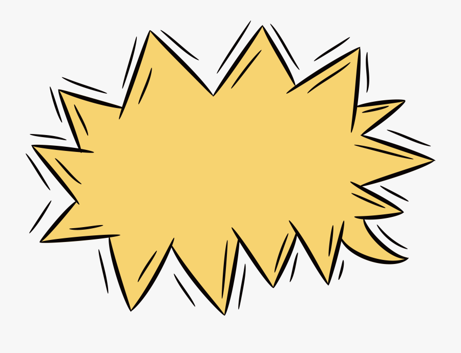 Clip Art Yellow Serrated - Emoji De Explosão Png, Transparent Clipart