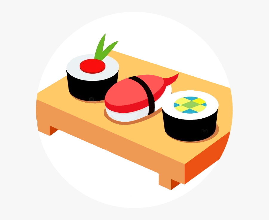 Sushi Clipart Vector - Japanese Sushi Illustration Png, Transparent Clipart