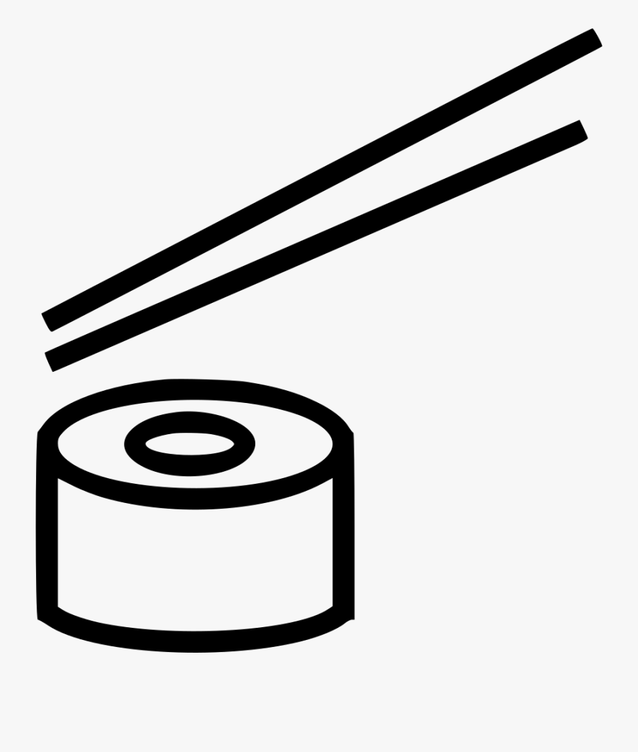 Transparent Sushi Clipart - Sushi Black And White, Transparent Clipart