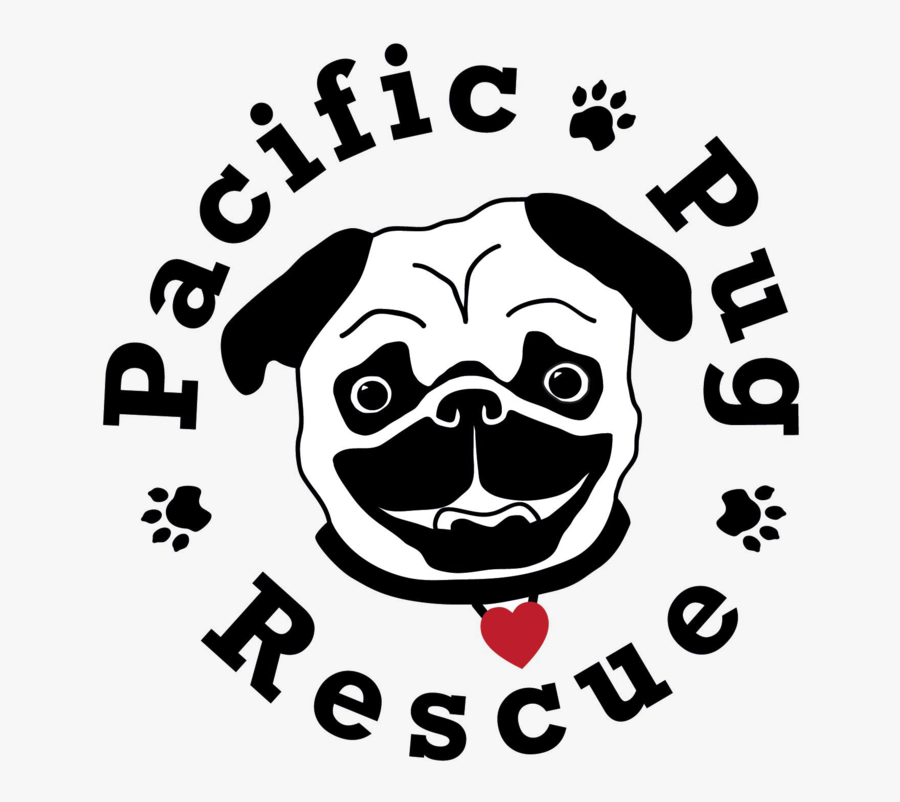 Pacific Pug Rescue Logo, Transparent Clipart