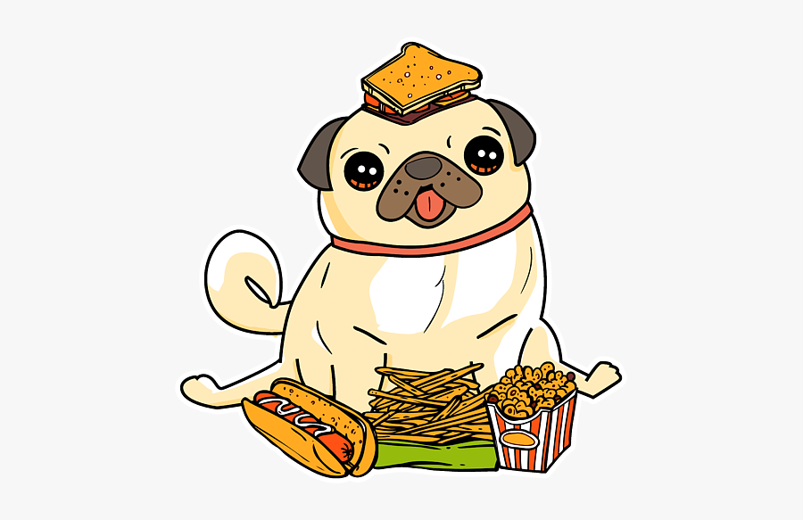 Funny Pug, Transparent Clipart