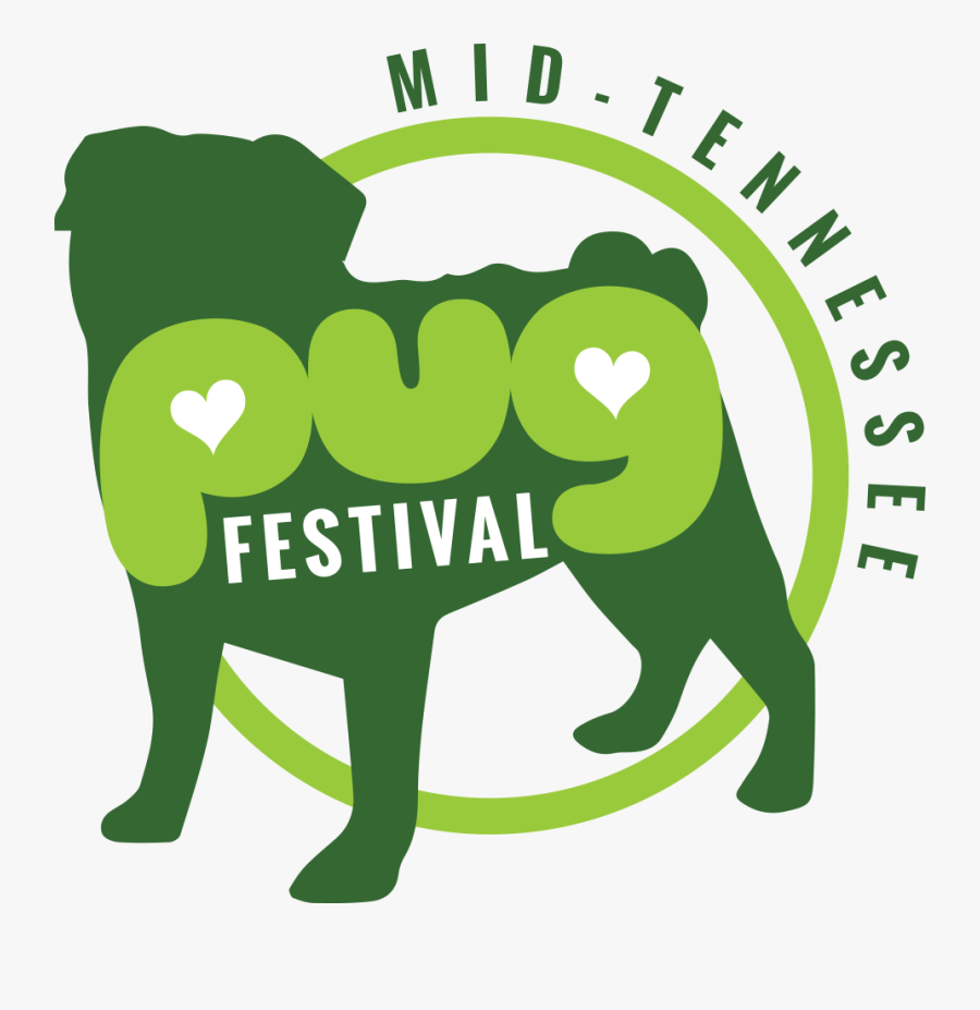 Mid Tennessee Pug Festival Logo, Transparent Clipart