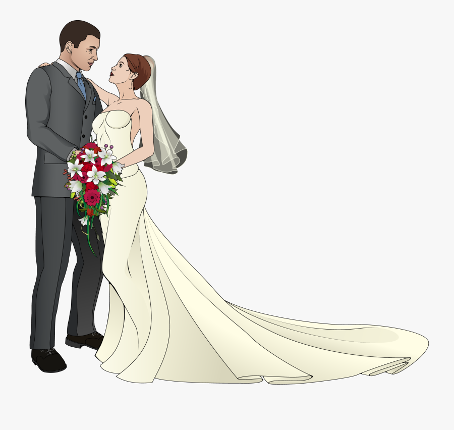 Clip Freeuse Download Clip Art Bride Transprent Png - Bride & Groom Background, Transparent Clipart