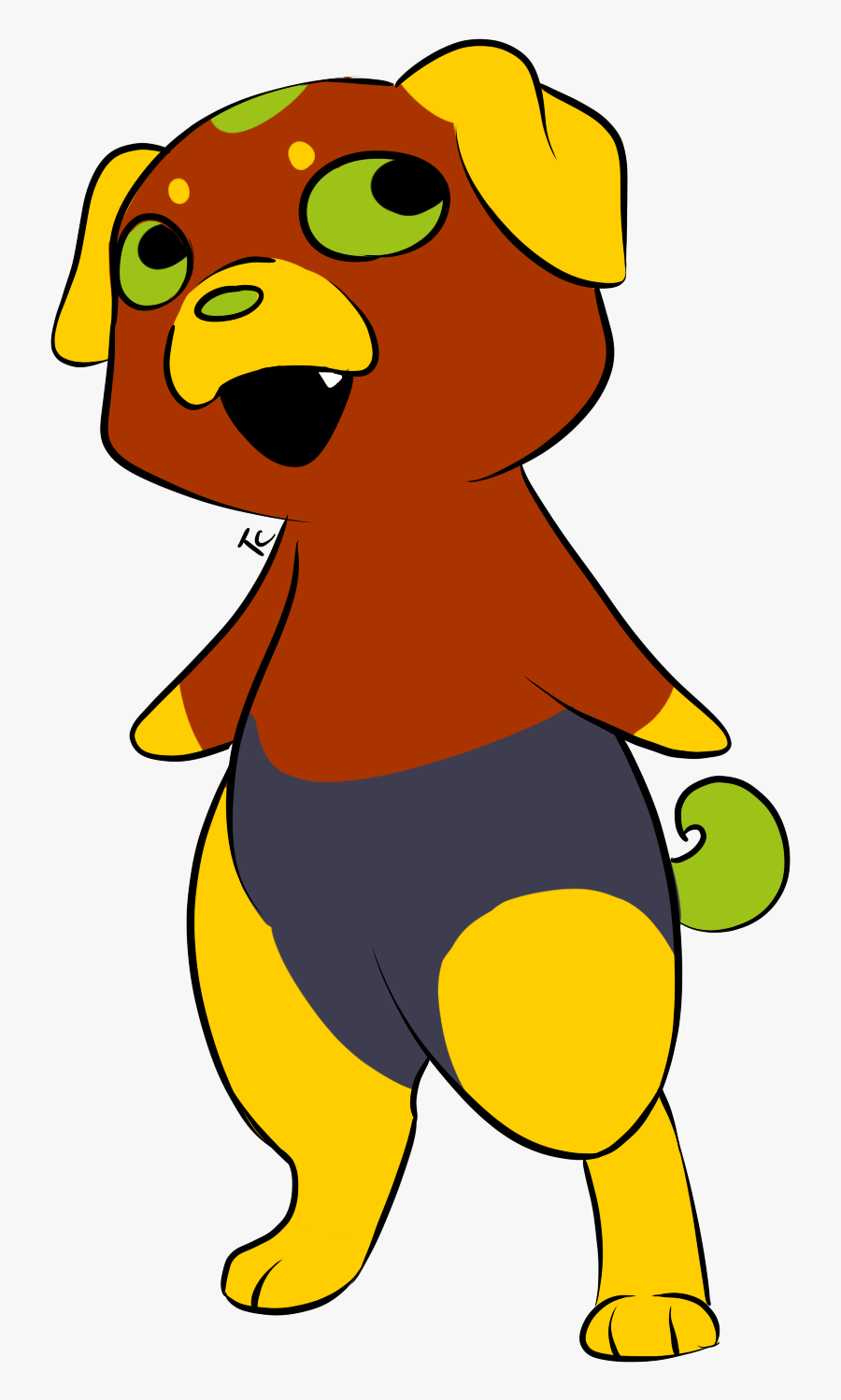 Pug - Cartoon, Transparent Clipart