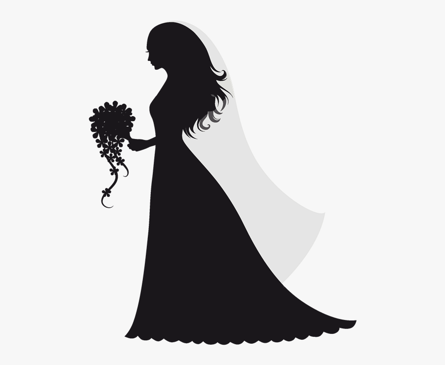 You Might Also Like - Bridal Shower Bride Silhouette, Transparent Clipart