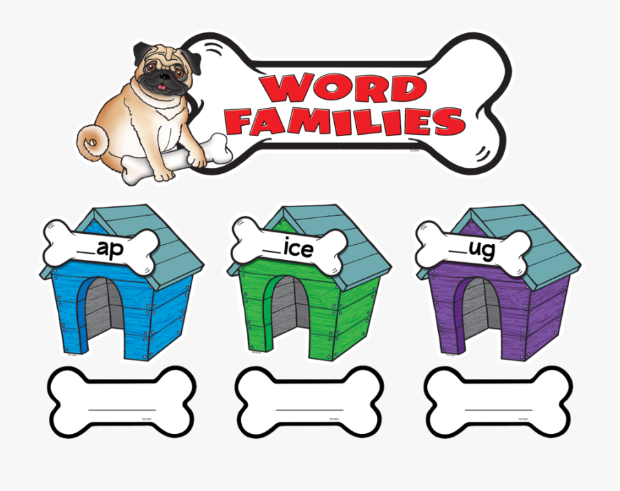Tcr5224 Word Families Bulletin Board Display Set Image - Bulletin Board, Transparent Clipart