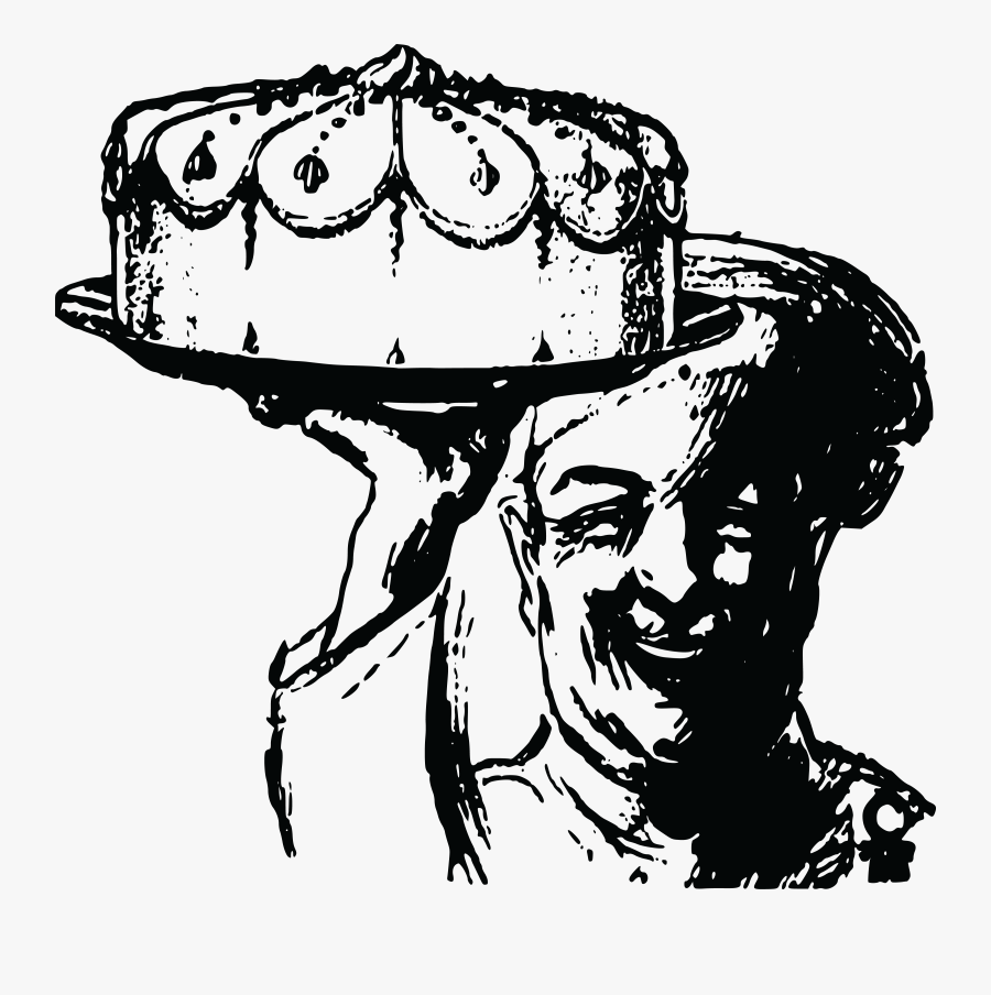 Birthday Cake Chocolate Cake Frosting & Icing Sushi - Cake Clip Art Black And White, Transparent Clipart