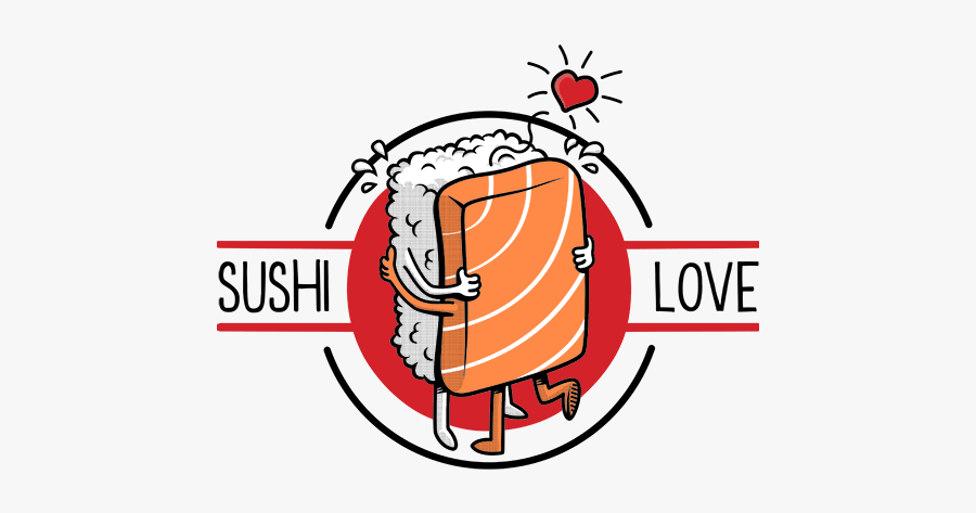 Kiss, Sushi, And Cute Image - Love Qwertee, Transparent Clipart