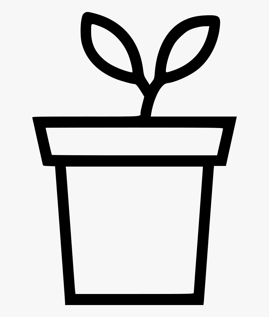 Plant Flower Pot Decoration Leaf Svg Png Icon Free - Flower Pot Icon Png, Transparent Clipart