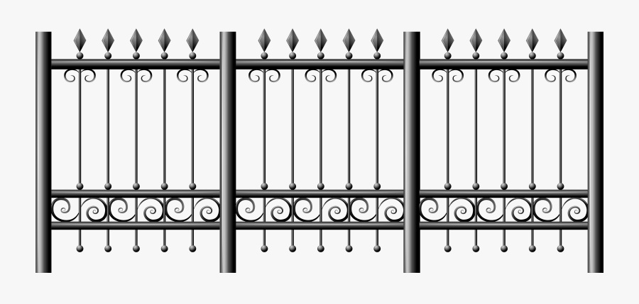 Clip Art Iron Royalty Free - Iron Fence Transparent Background, Transparent Clipart