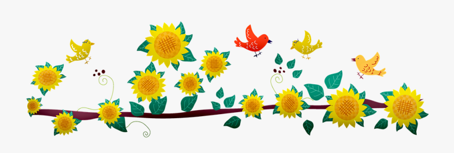 Sunflowers In Pot, Flower Pot, Sunflower - Galho De Girassol Png, Transparent Clipart