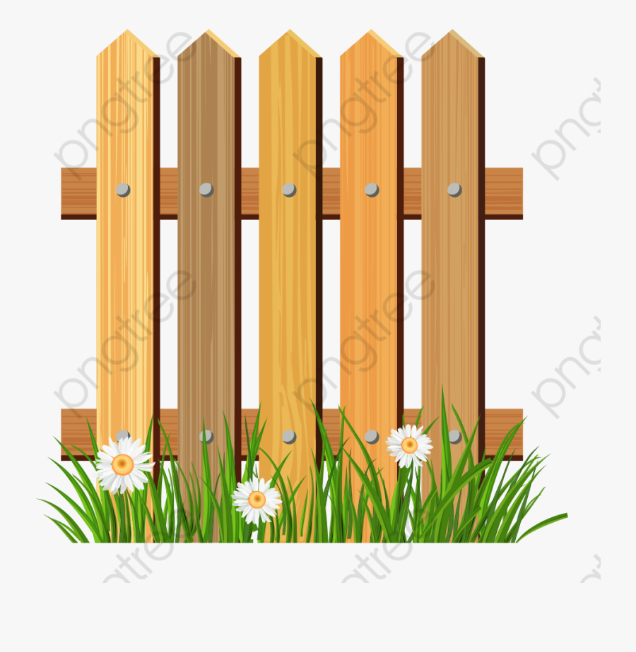 Fence Cartoon Fences - Wooden Fence Clipart Png, Transparent Clipart