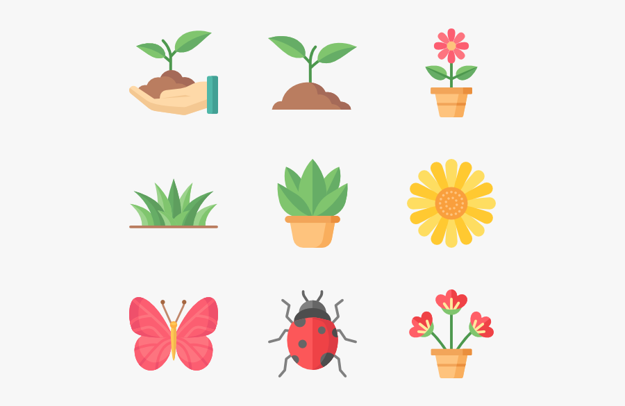 Flowerpot,leaf,clip - Plants Icon Png, Transparent Clipart